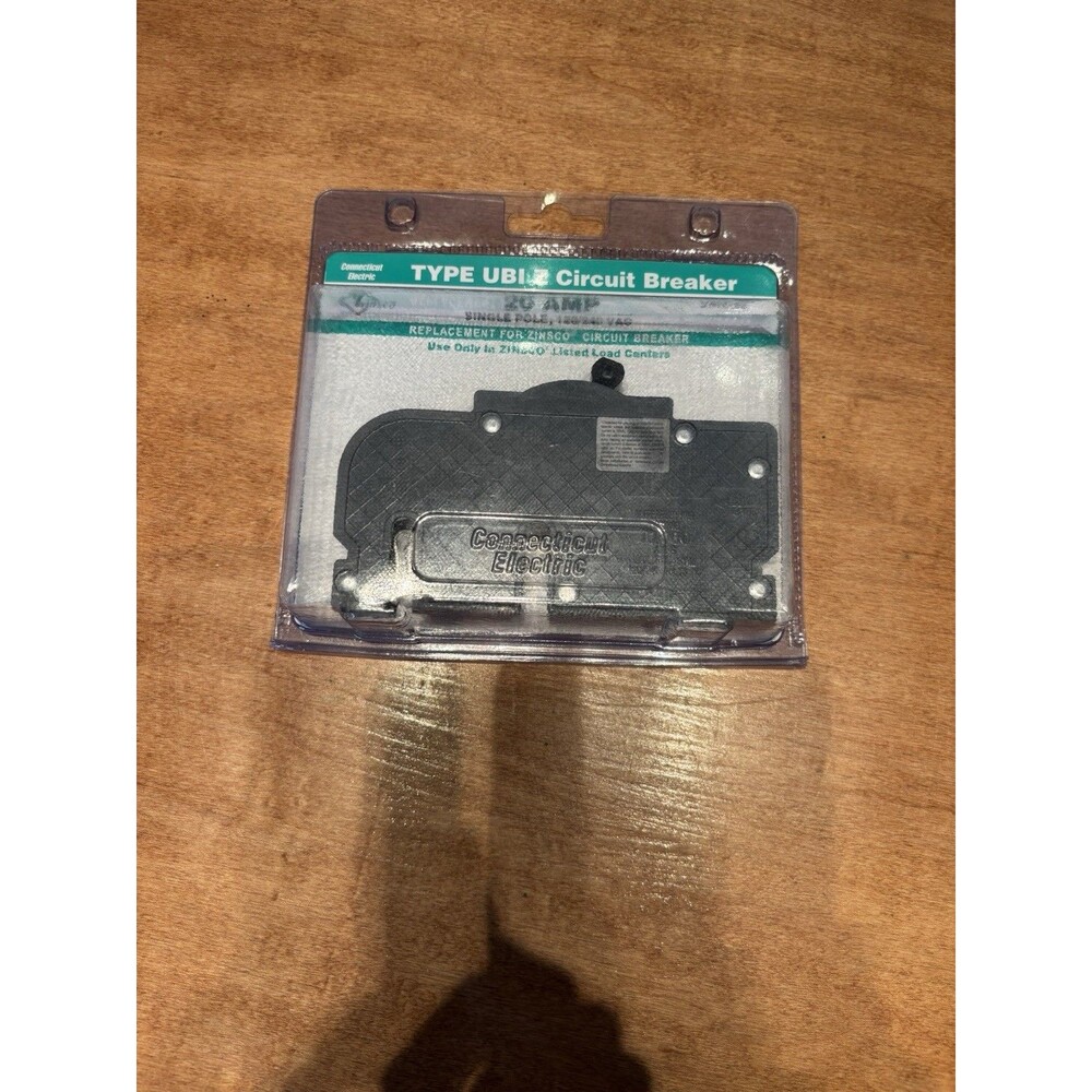Connecticut Electric Zinsco UBIZ-20 Type UBI Z 20 Amp 1-Pole Circuit Breaker